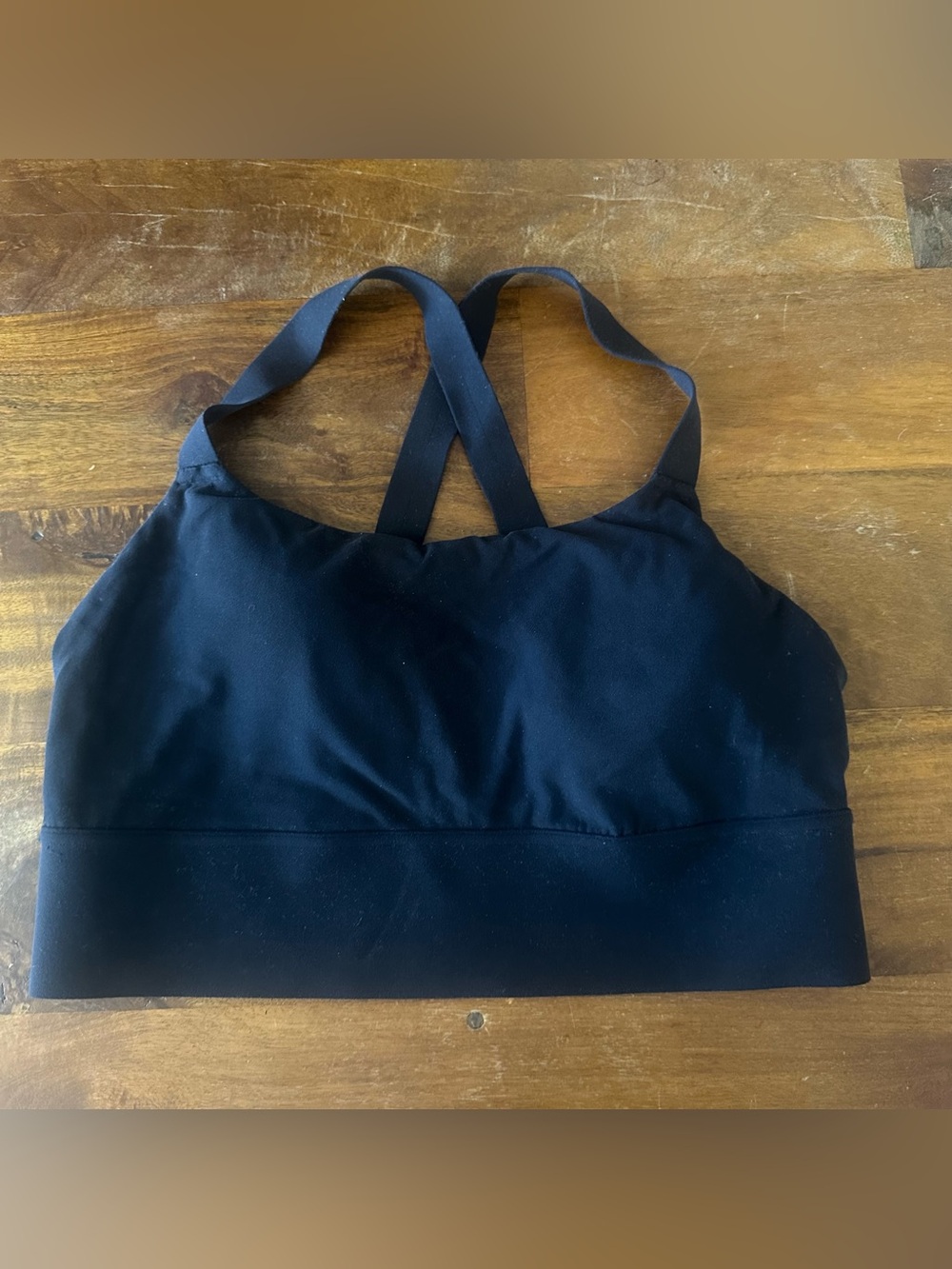 Athleta Black Cross-Back Sports Bra - Women’s size L